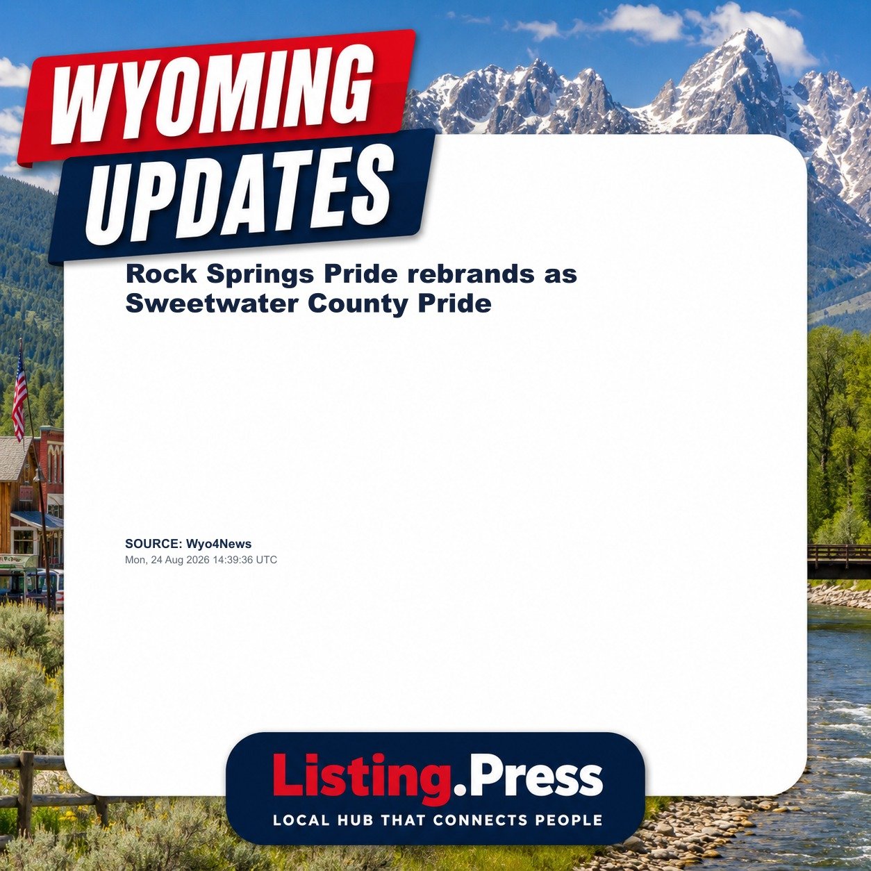 Rock Springs Pride rebrands as Sweetwater County Pride