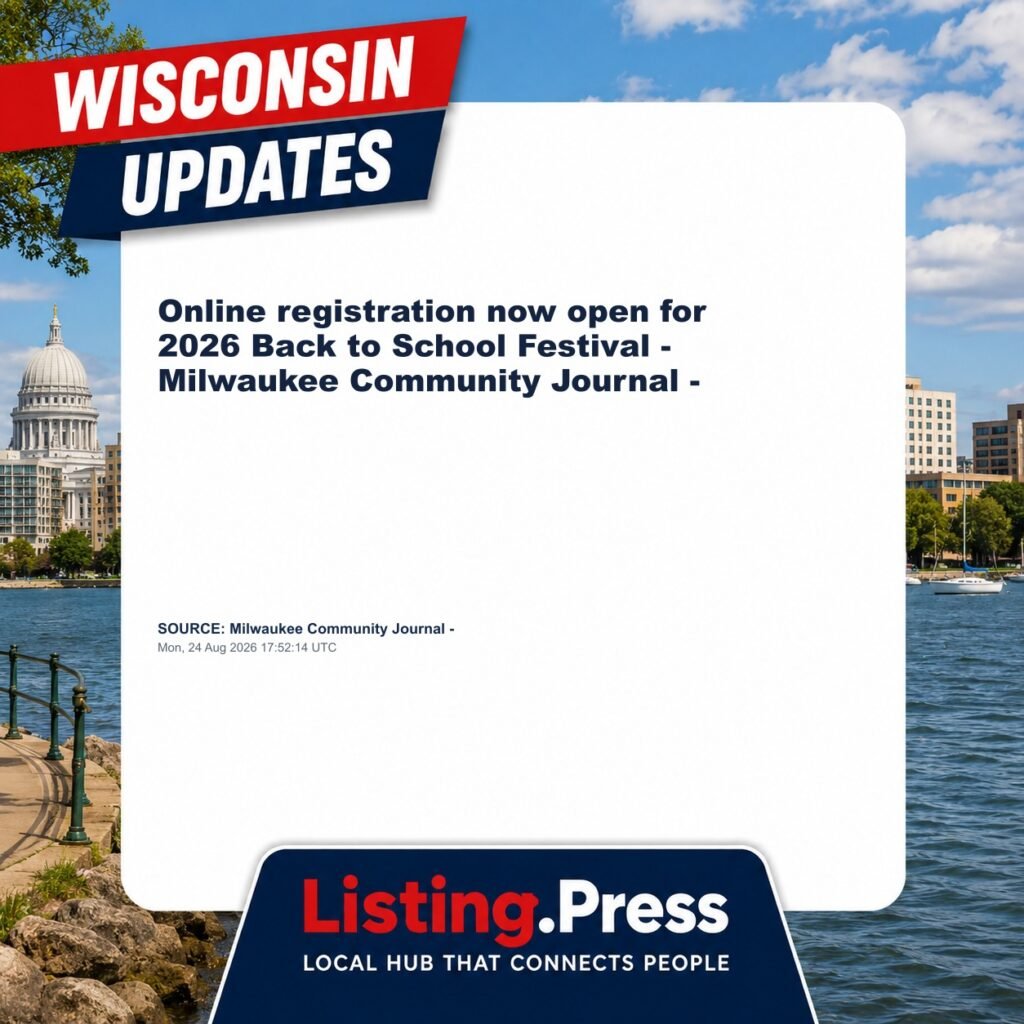 Online registration now open for 2026 Back to School Festival – Milwaukee Community Journal –