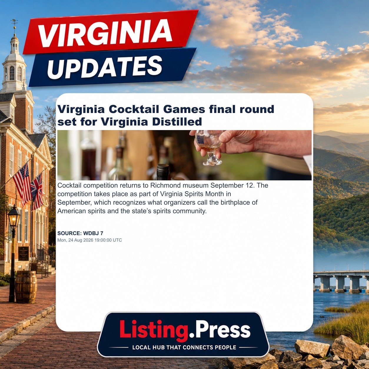 Virginia Cocktail Games final round set for Virginia Distilled
