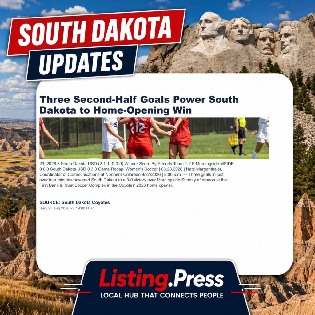 Three Second-Half Goals Power South Dakota to Home-Opening Win