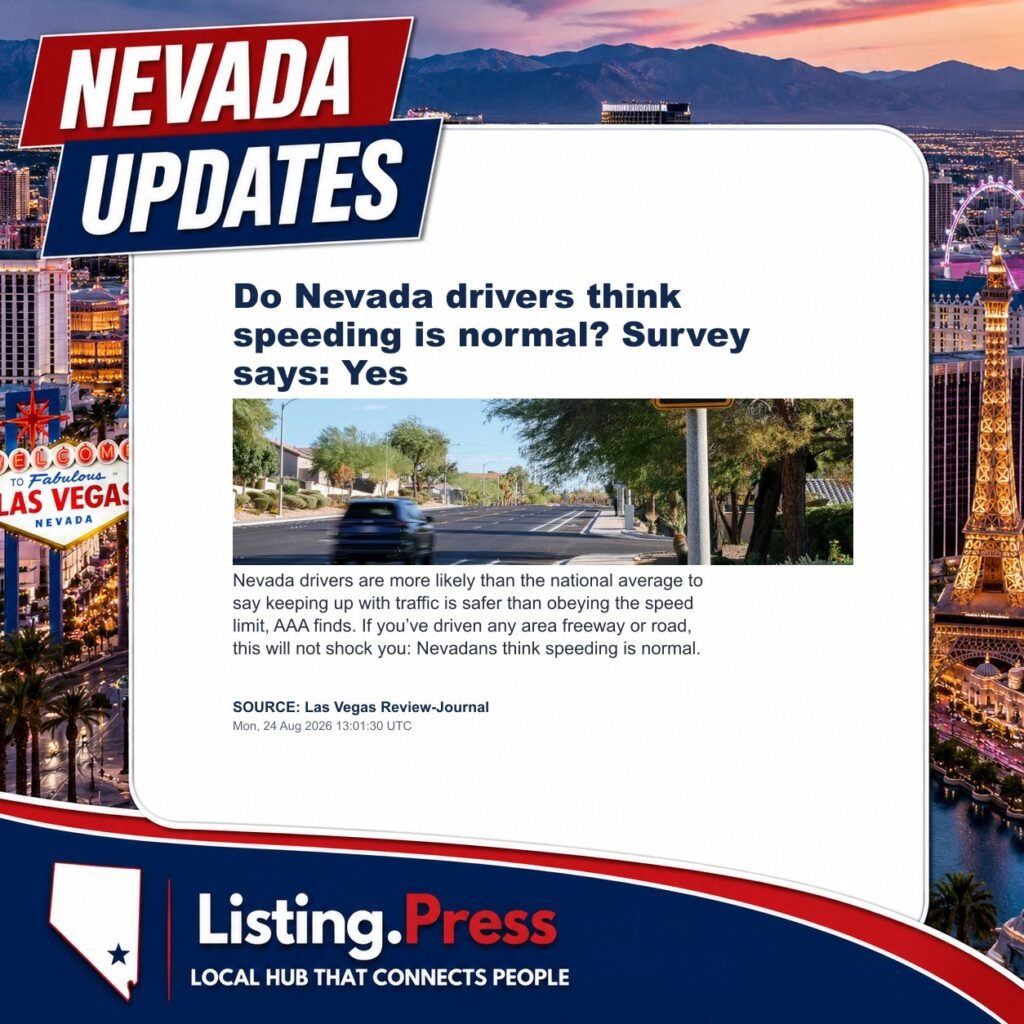 Do Nevada drivers think speeding is normal? Survey says: Yes