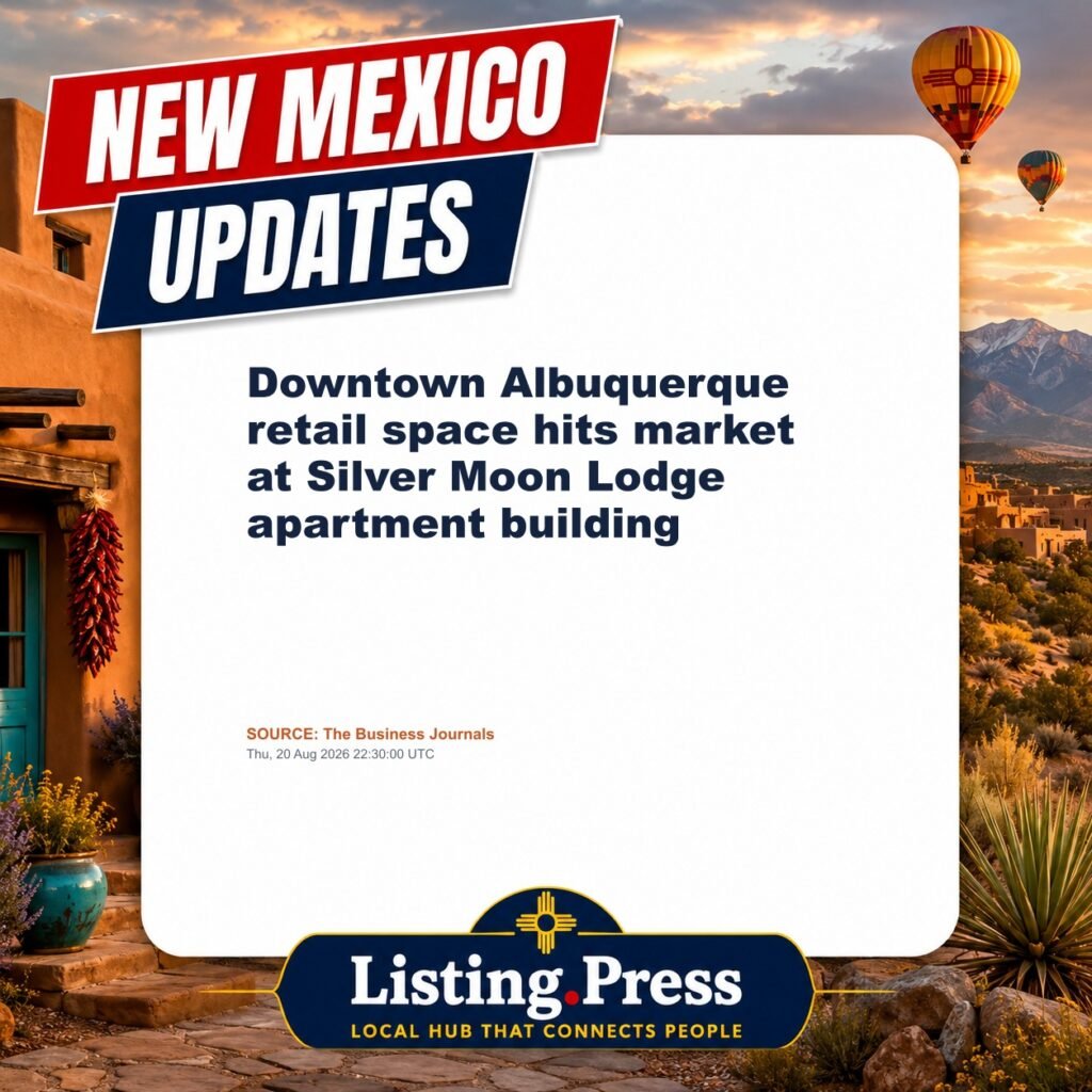 Downtown Albuquerque retail space hits market at Silver Moon Lodge apartment building