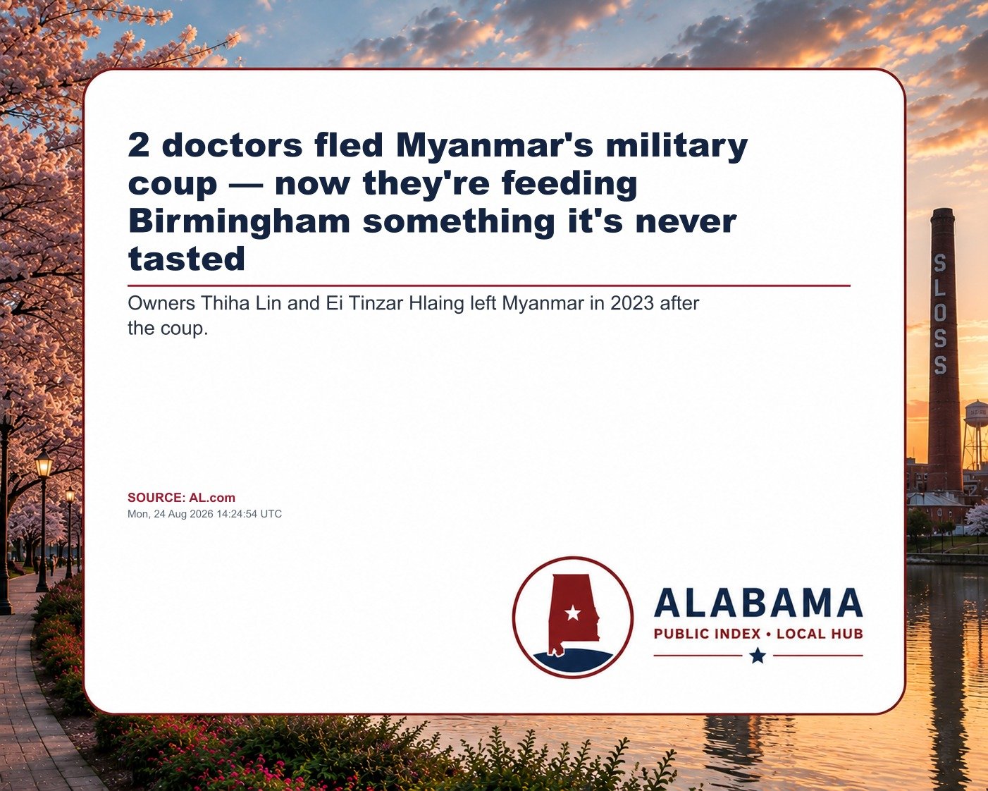 2 doctors fled Myanmar's military coup — now they're feeding Birmingham something it's never tasted