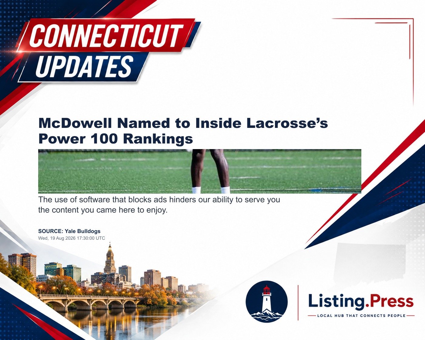 McDowell Named to Inside Lacrosse’s Power 100 Rankings