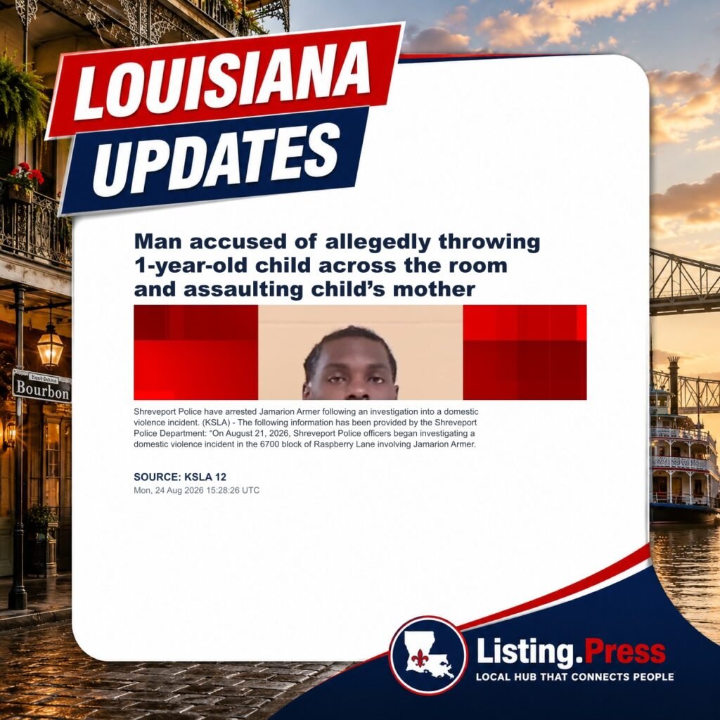 Man accused of allegedly throwing 1-year-old child across the room and assaulting child’s mother