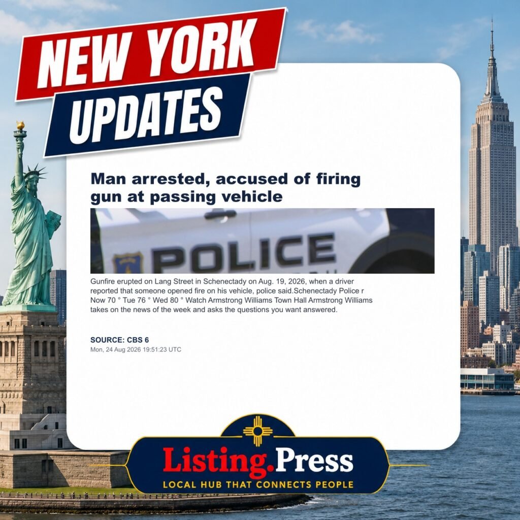 Man arrested, accused of firing gun at passing vehicle