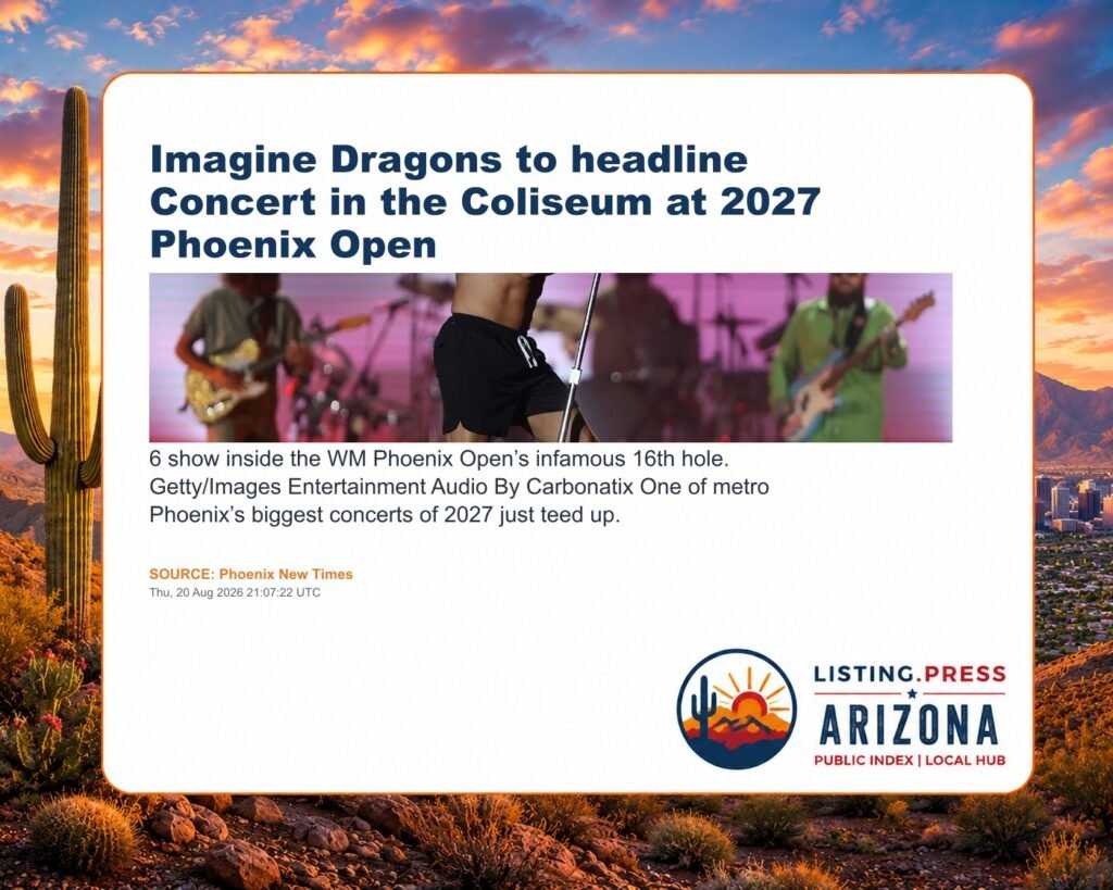 Imagine Dragons to headline Concert in the Coliseum at 2027 Phoenix Open