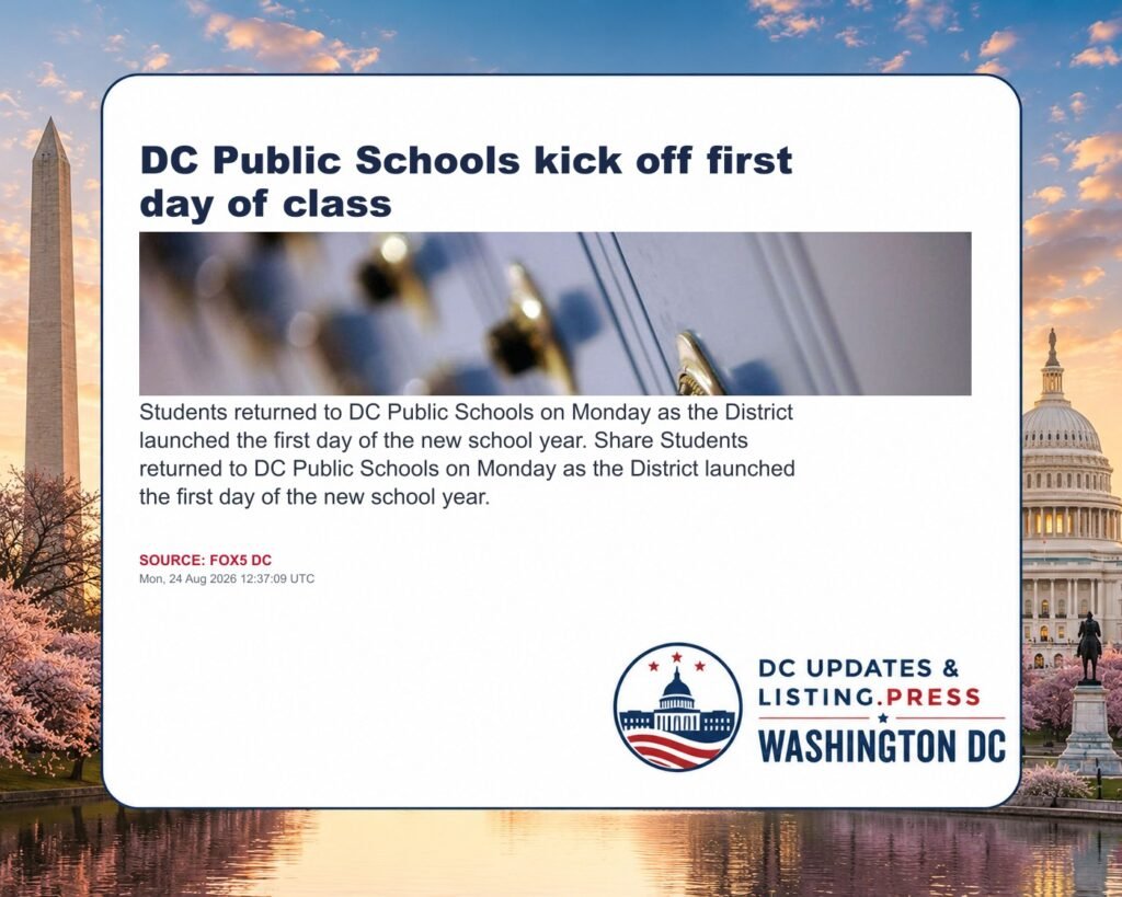 DC Public Schools kick off first day of class