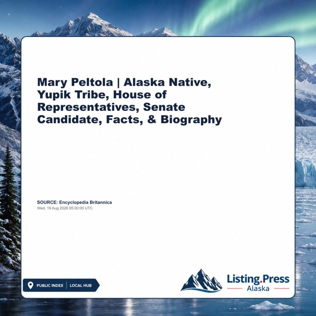 Mary Peltola | Alaska Native, Yupik Tribe, House of Representatives, Senate Candidate, Facts, & Biography
