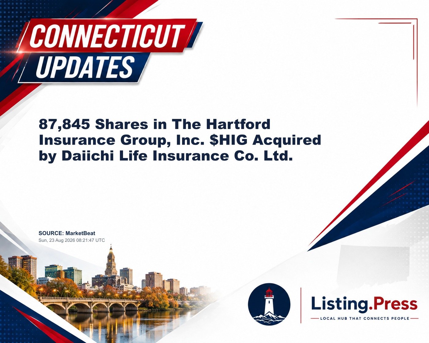87,845 Shares in The Hartford Insurance Group, Inc. $HIG Acquired by Daiichi Life Insurance Co. Ltd.