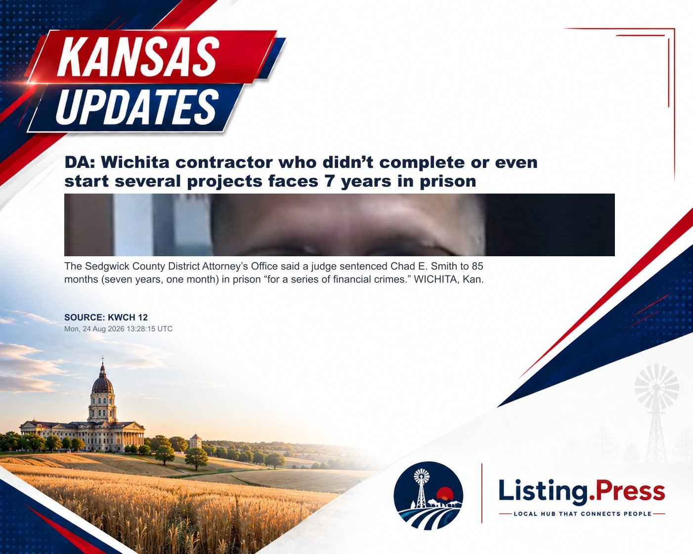 DA: Wichita contractor who didn’t complete or even start several projects faces 7 years in prison