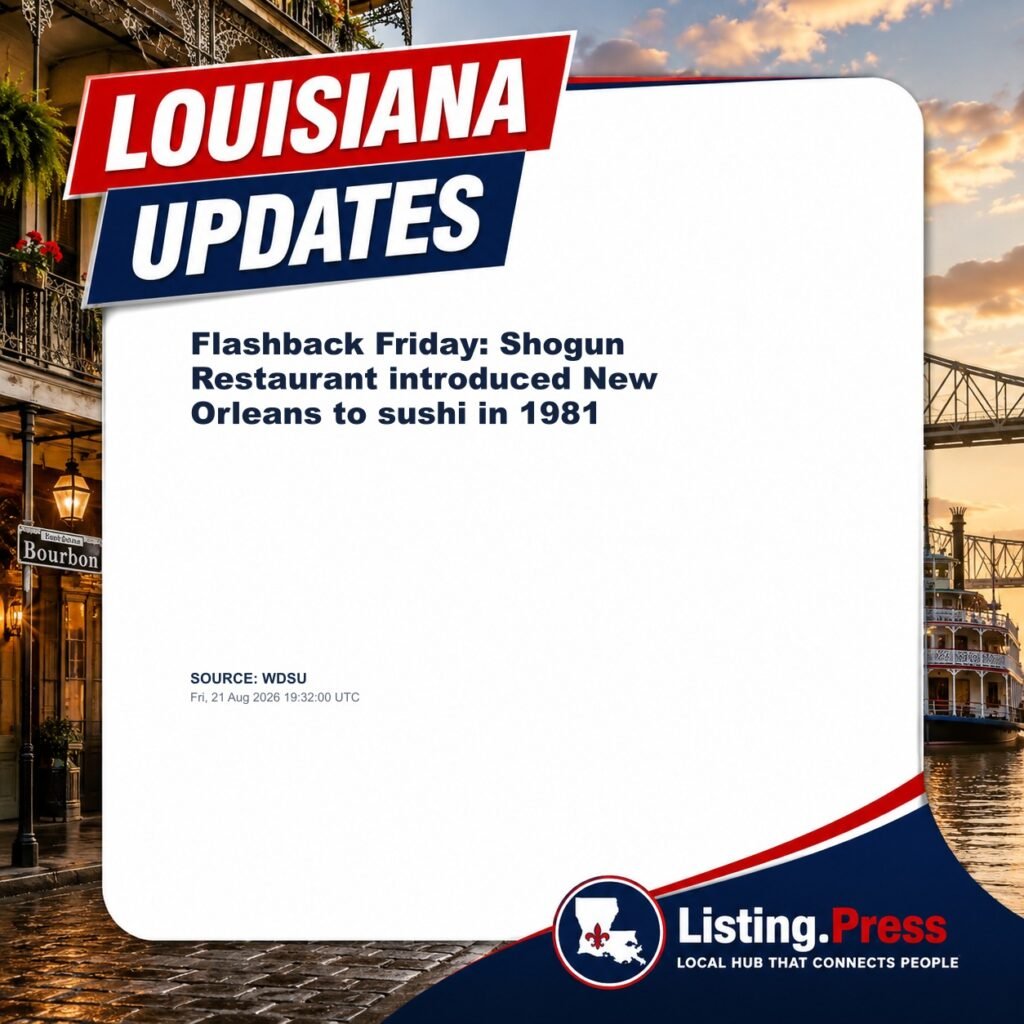 Flashback Friday: Shogun Restaurant introduced New Orleans to sushi in 1981