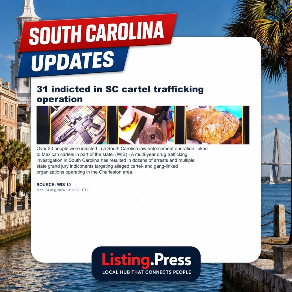 31 indicted in SC cartel trafficking operation