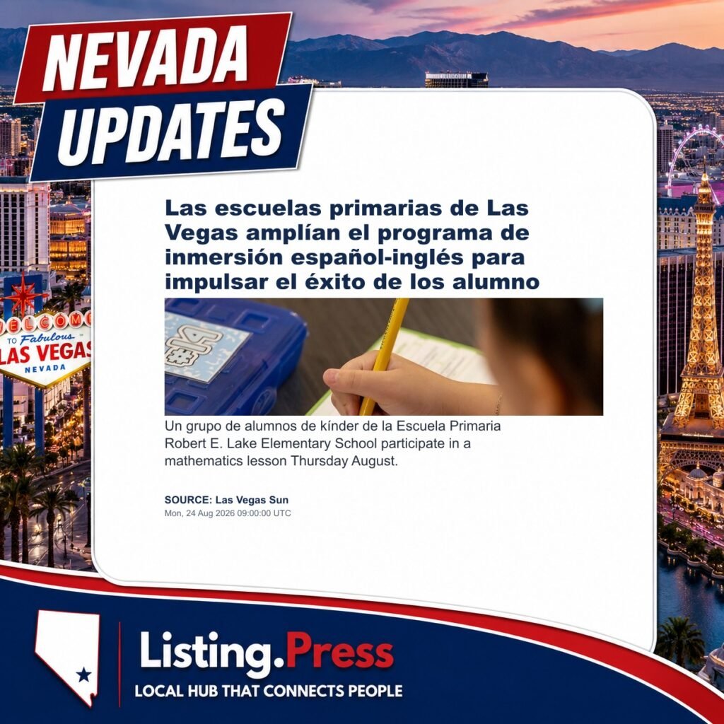 Las escuelas primarias de Las Vegas amplían el programa de inmersión español-inglés para impulsar el éxito de los alumno