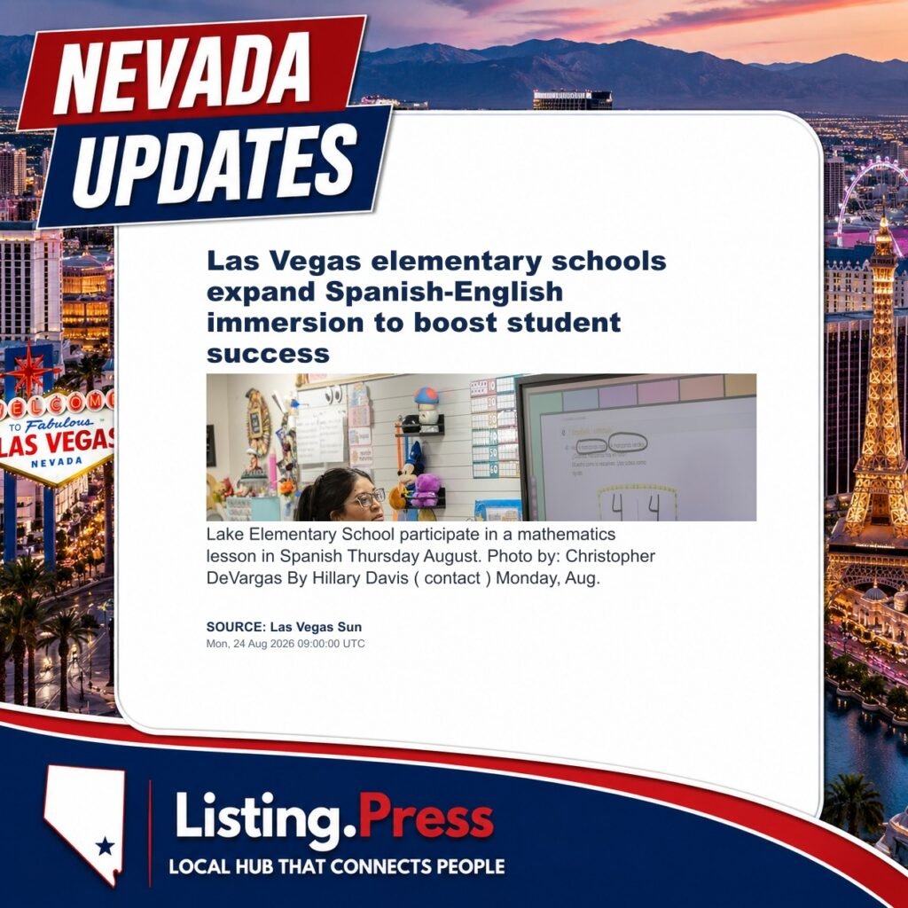 Las Vegas elementary schools expand Spanish-English immersion to boost student success