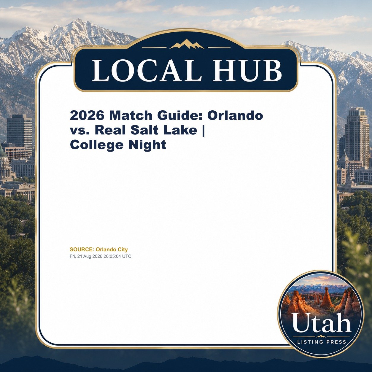2026 Match Guide: Orlando vs. Real Salt Lake | College Night