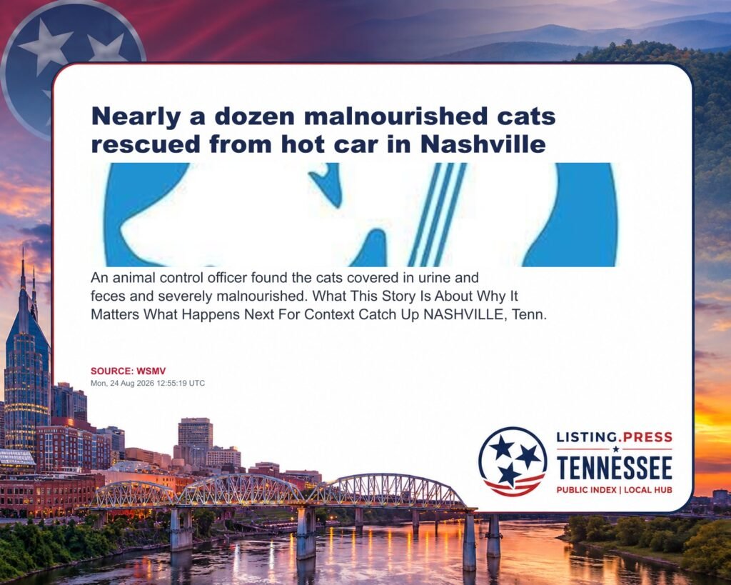 Nearly a dozen malnourished cats rescued from hot car in Nashville