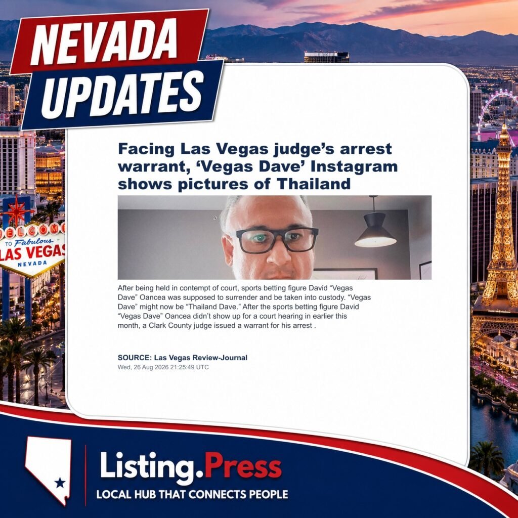 Facing Las Vegas judge’s arrest warrant, ‘Vegas Dave’ Instagram shows pictures of Thailand