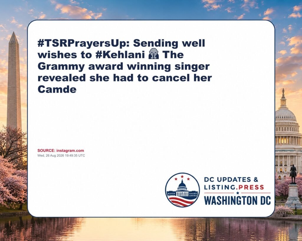 #TSRPrayersUp: Sending well wishes to #Kehlani 🙏🏽 The Grammy award winning singer revealed she had to cancel her Camde