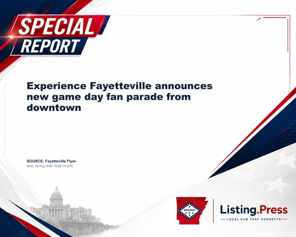 Experience Fayetteville announces new game day fan parade from downtown