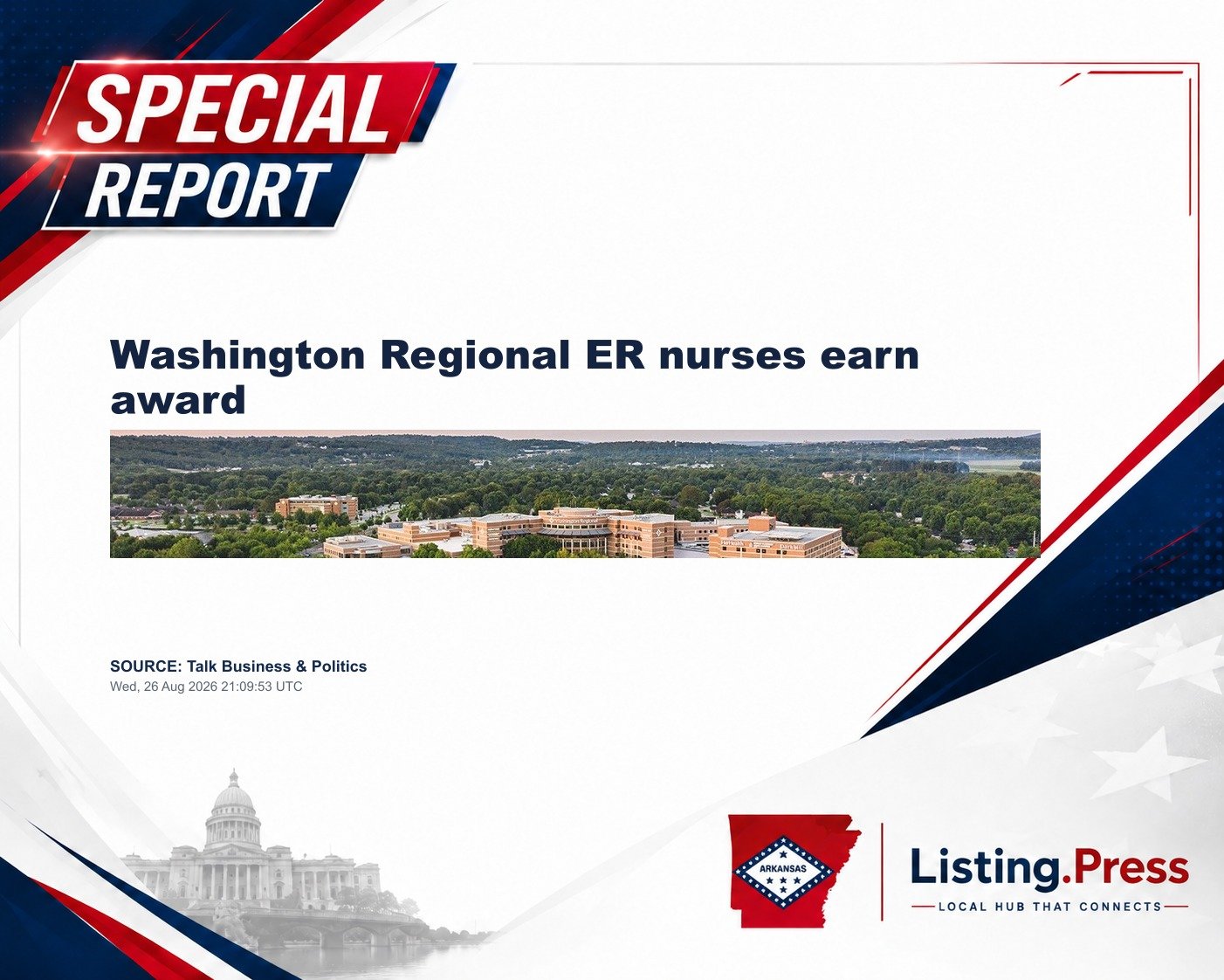 Washington Regional ER nurses earn award