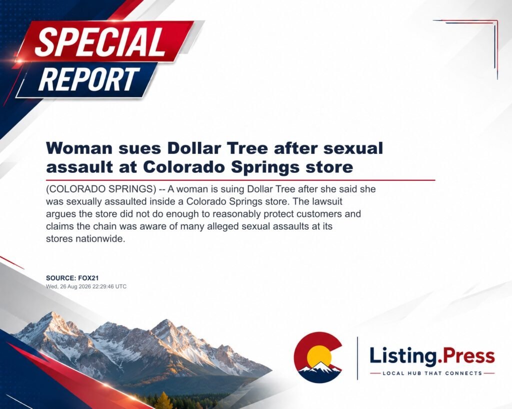 Woman sues Dollar Tree after sexual assault at Colorado Springs store