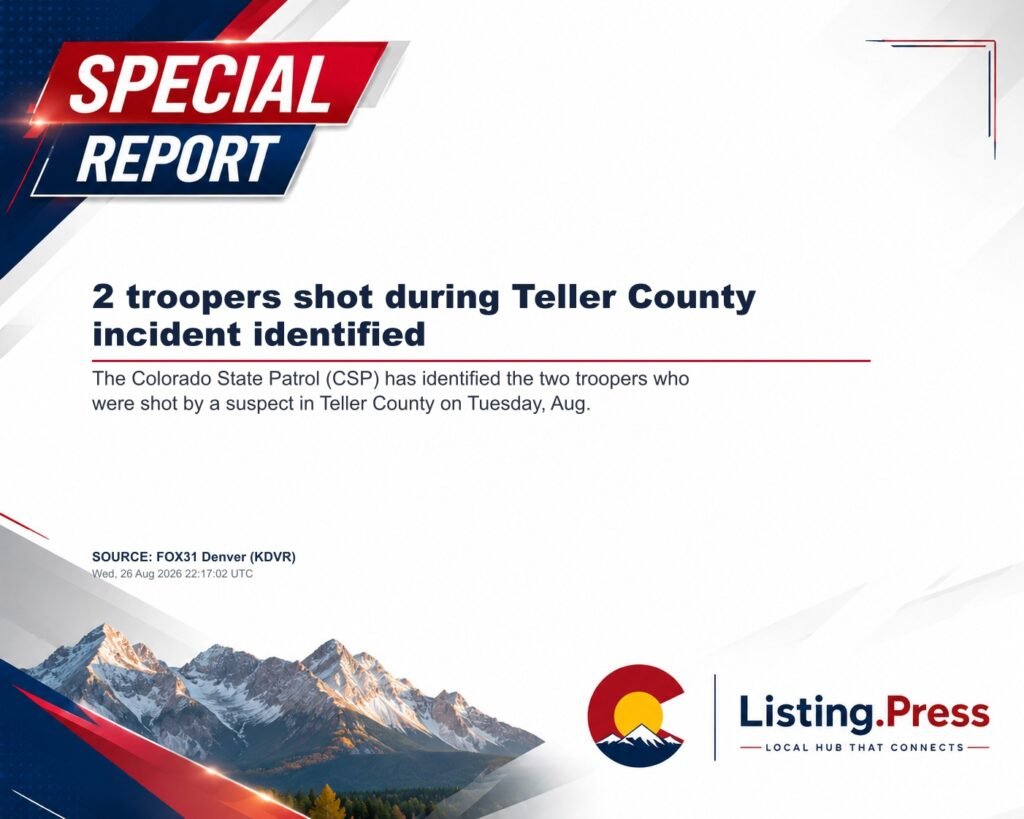 2 troopers shot during Teller County incident identified