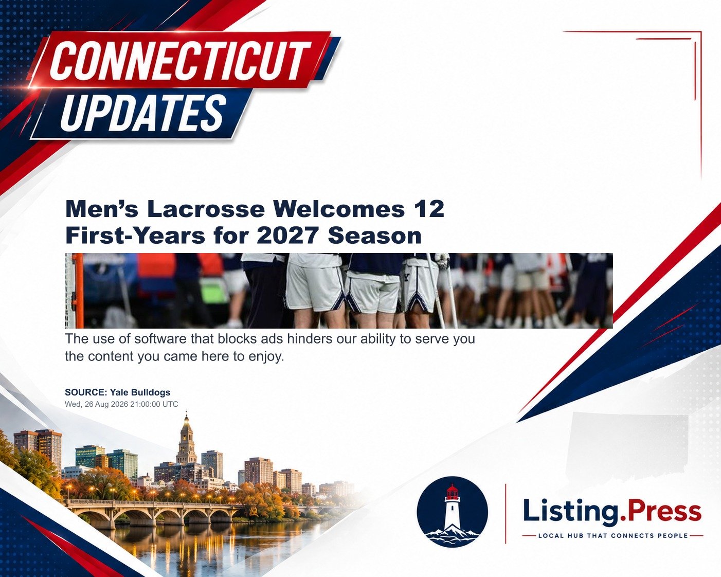 Men’s Lacrosse Welcomes 12 First-Years for 2027 Season