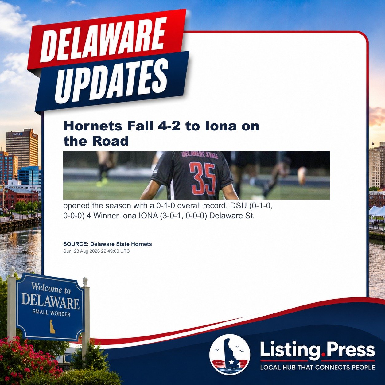 Hornets Fall 4-2 to Iona on the Road
