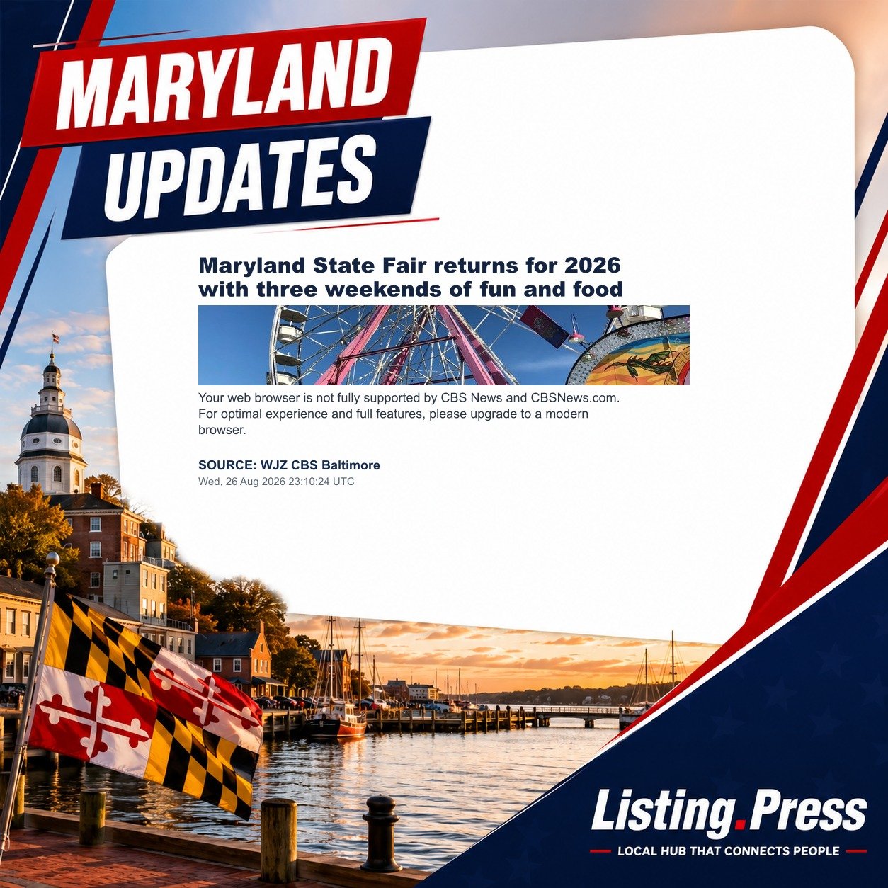 Maryland State Fair returns for 2026 with three weekends of fun and food