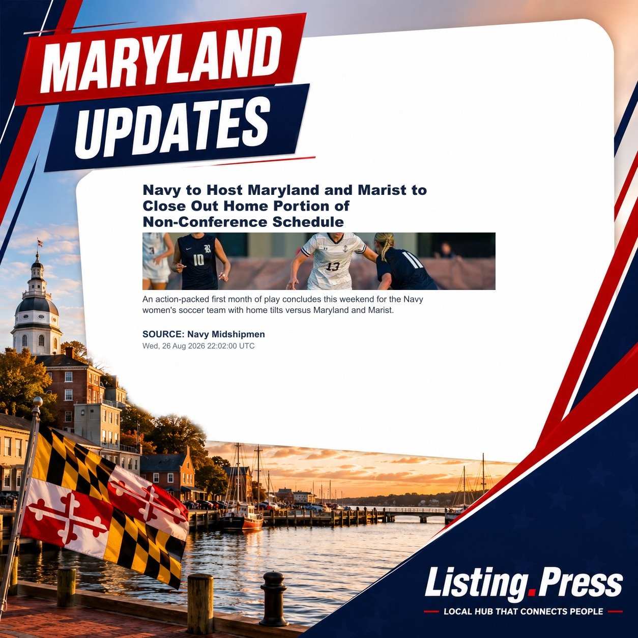 Navy to Host Maryland and Marist to Close Out Home Portion of Non-Conference Schedule