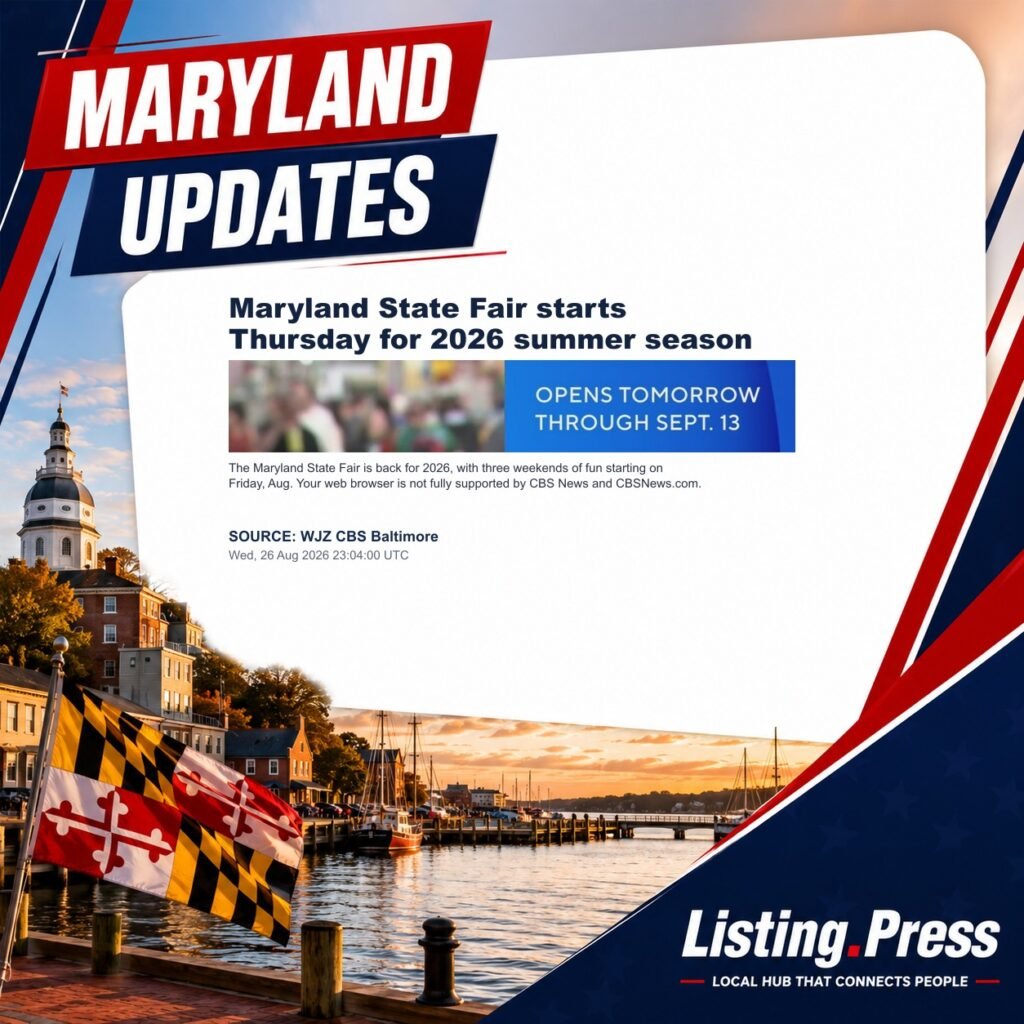Maryland State Fair starts Thursday for 2026 summer season