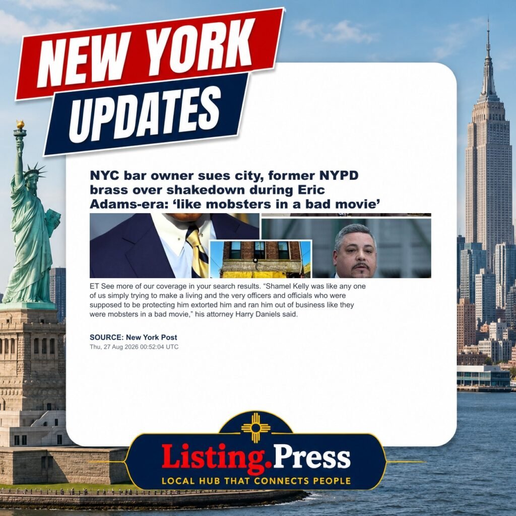 NYC bar owner sues city, former NYPD brass over shakedown during Eric Adams-era: ‘like mobsters in a bad movie’