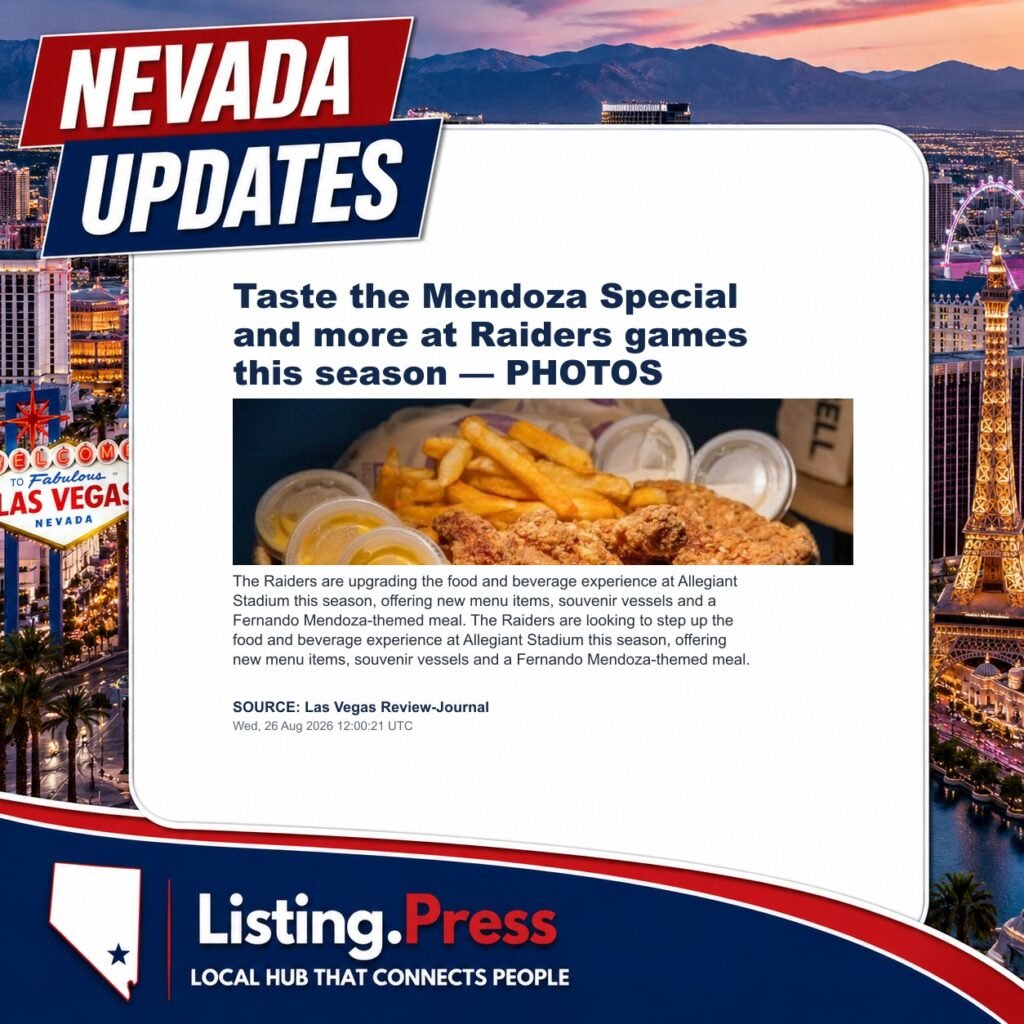 Taste the Mendoza Special and more at Raiders games this season — PHOTOS