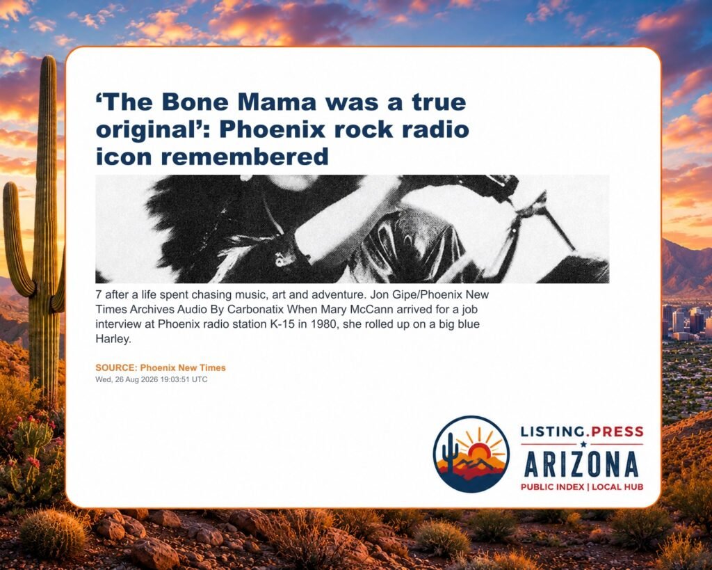 ‘The Bone Mama was a true original’: Phoenix rock radio icon remembered