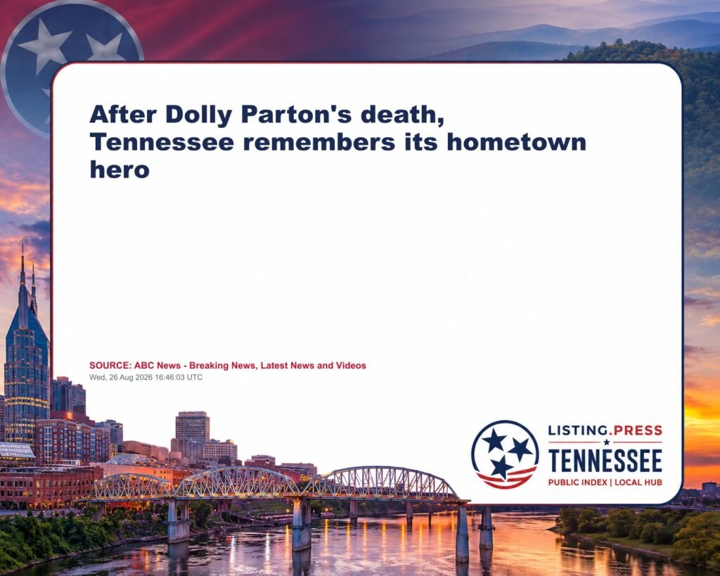 After Dolly Parton’s death, Tennessee remembers its hometown hero