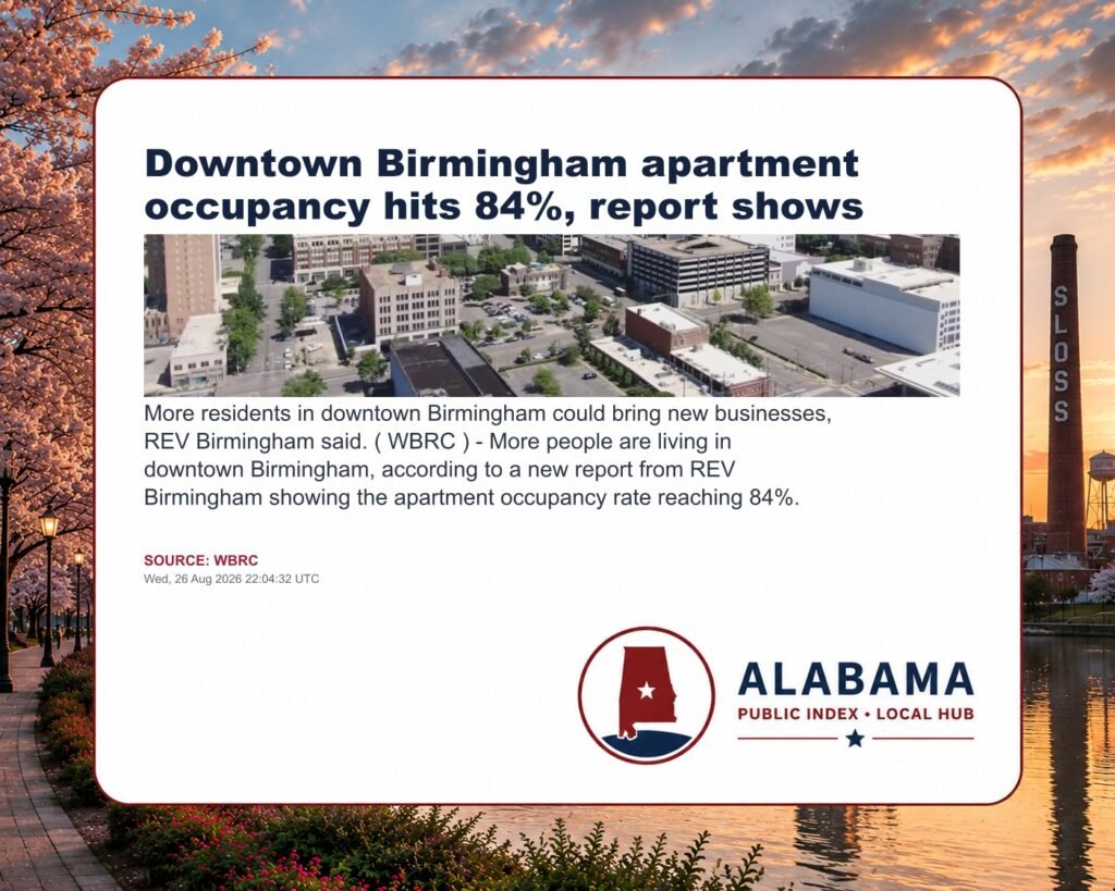 Downtown Birmingham apartment occupancy hits 84%, report shows