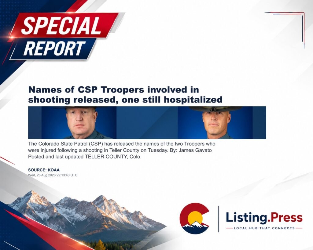 Names of CSP Troopers involved in shooting released, one still hospitalized