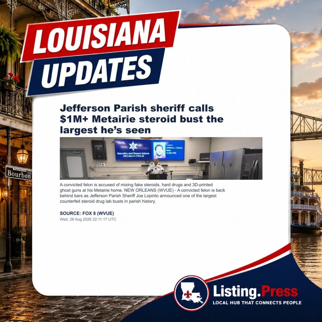 Jefferson Parish sheriff calls $1M+ Metairie steroid bust the largest he’s seen