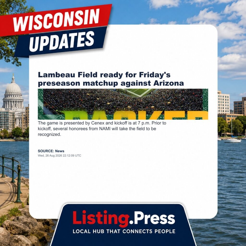 Lambeau Field ready for Friday’s preseason matchup against Arizona