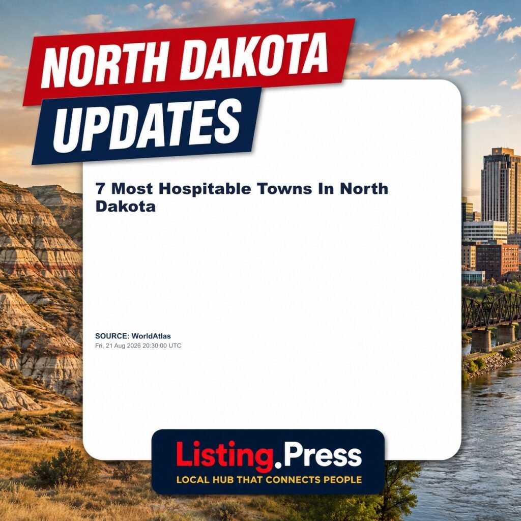 7 Most Hospitable Towns In North Dakota