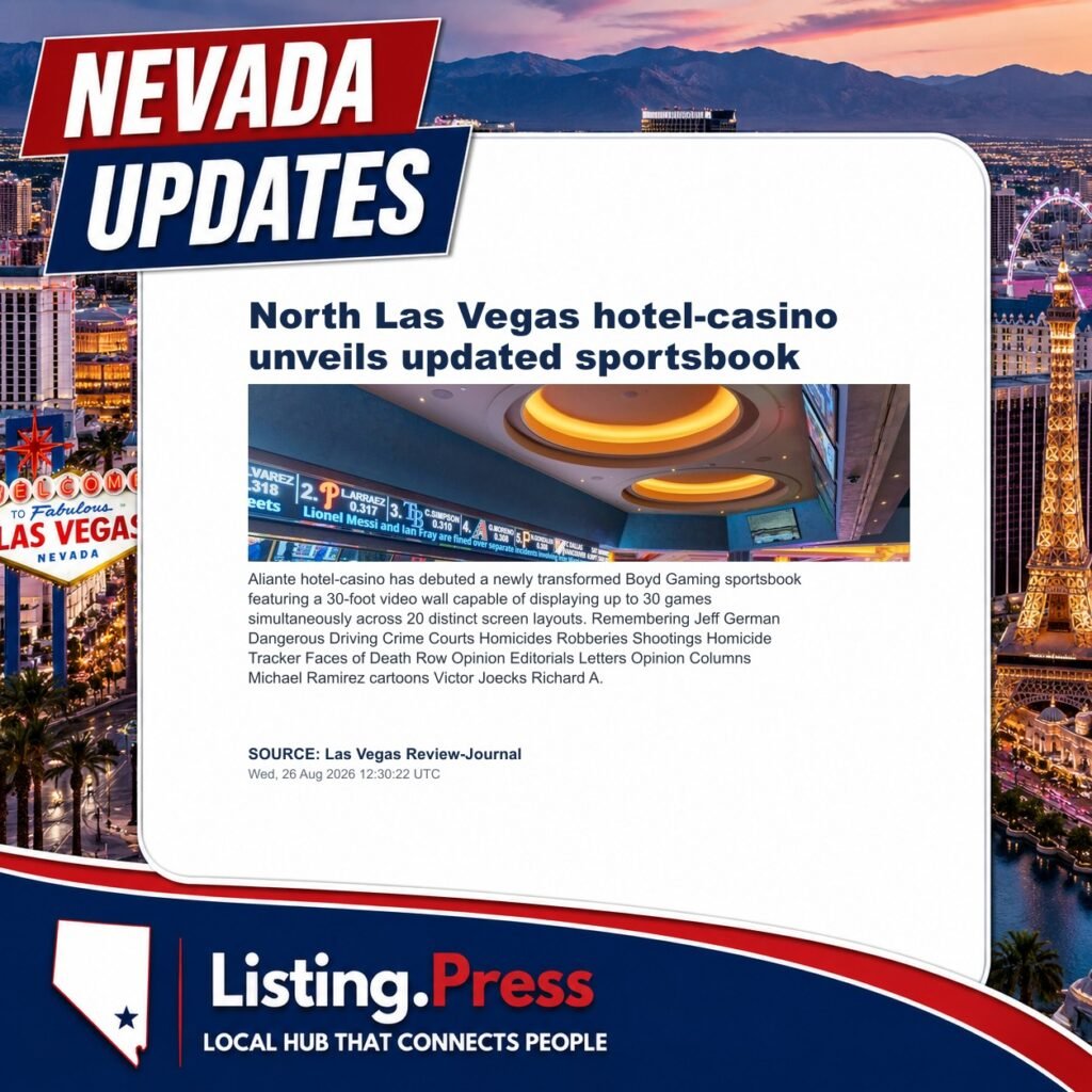 North Las Vegas hotel-casino unveils updated sportsbook