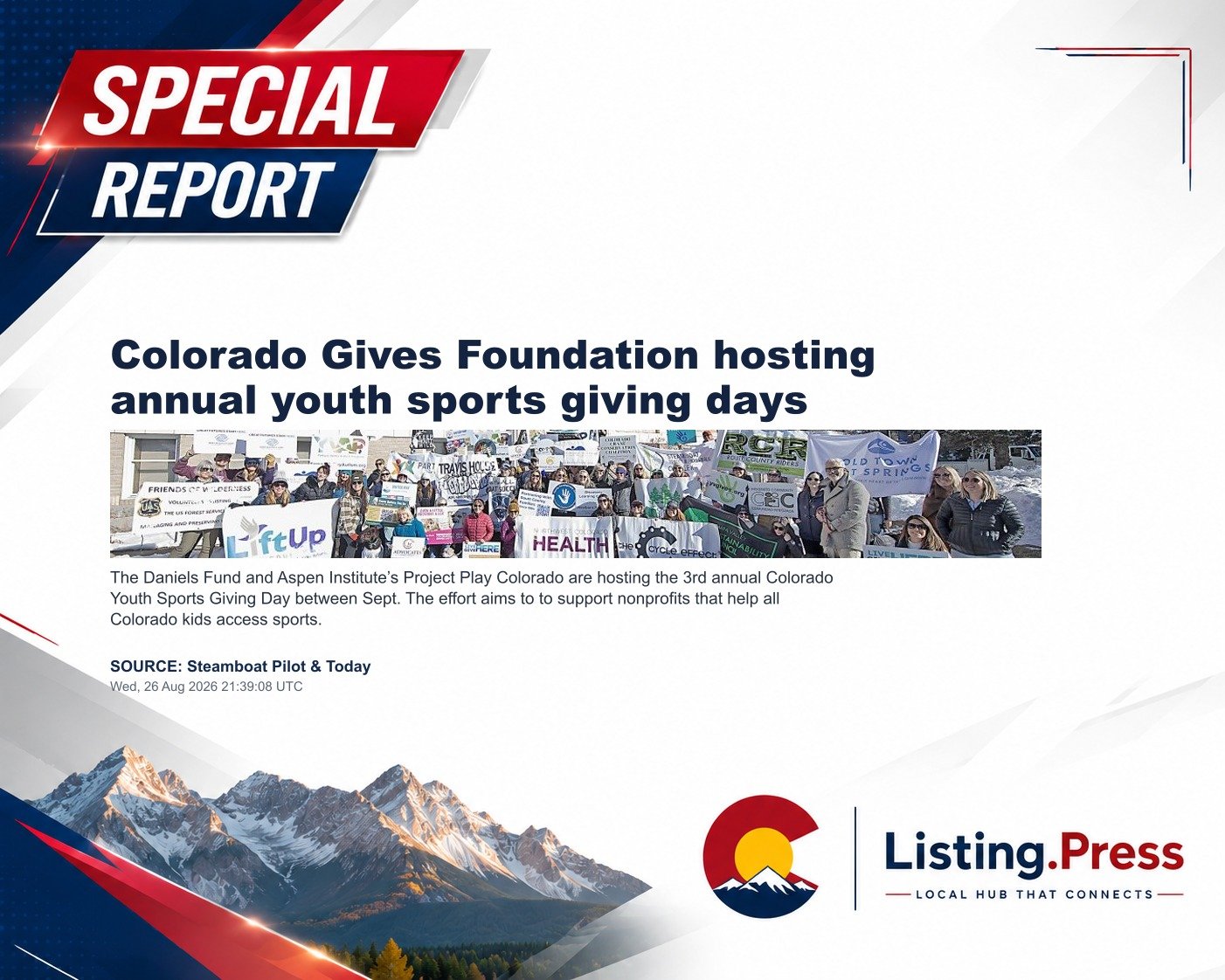 Colorado Gives Foundation hosting annual youth sports giving days