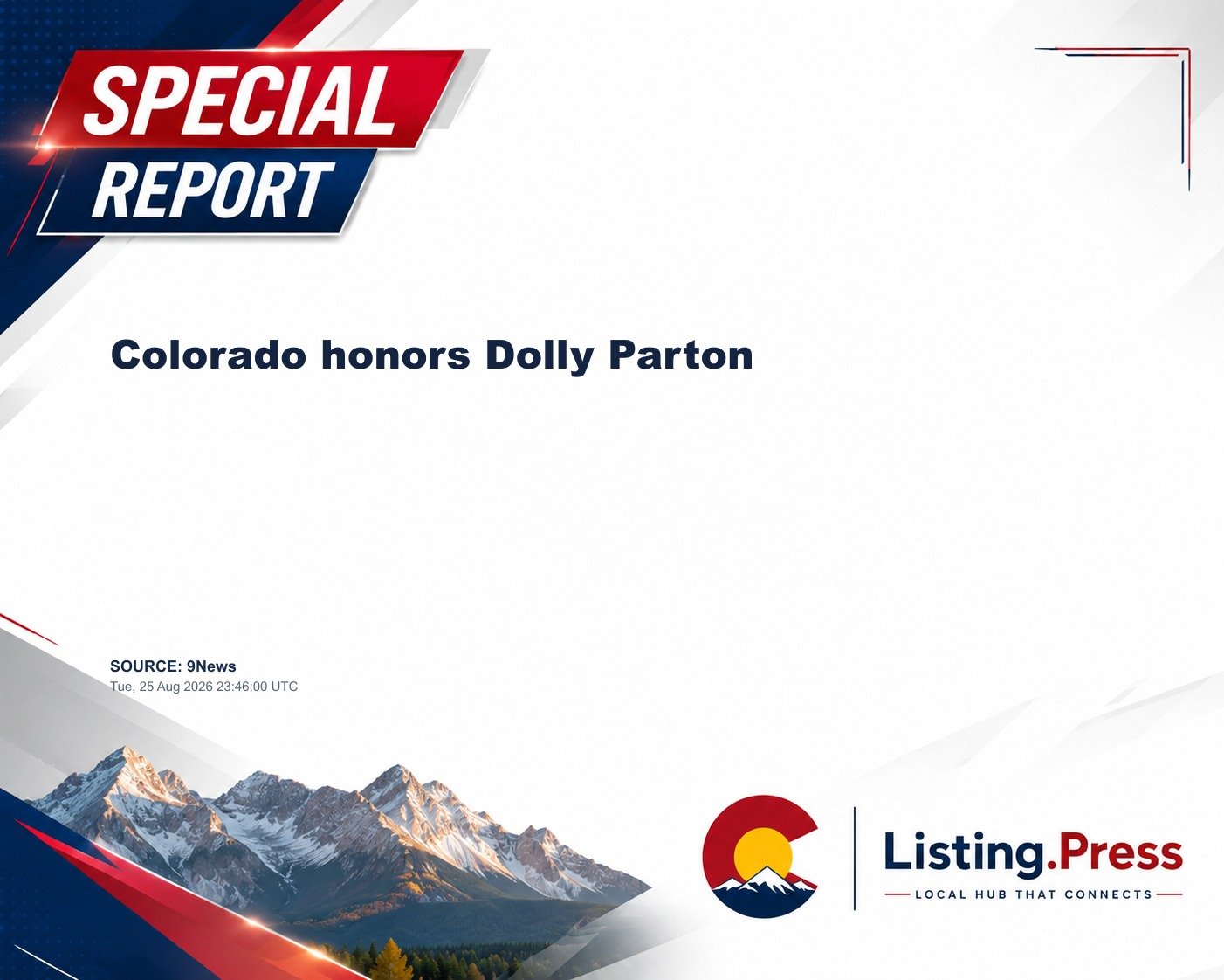 Colorado honors Dolly Parton