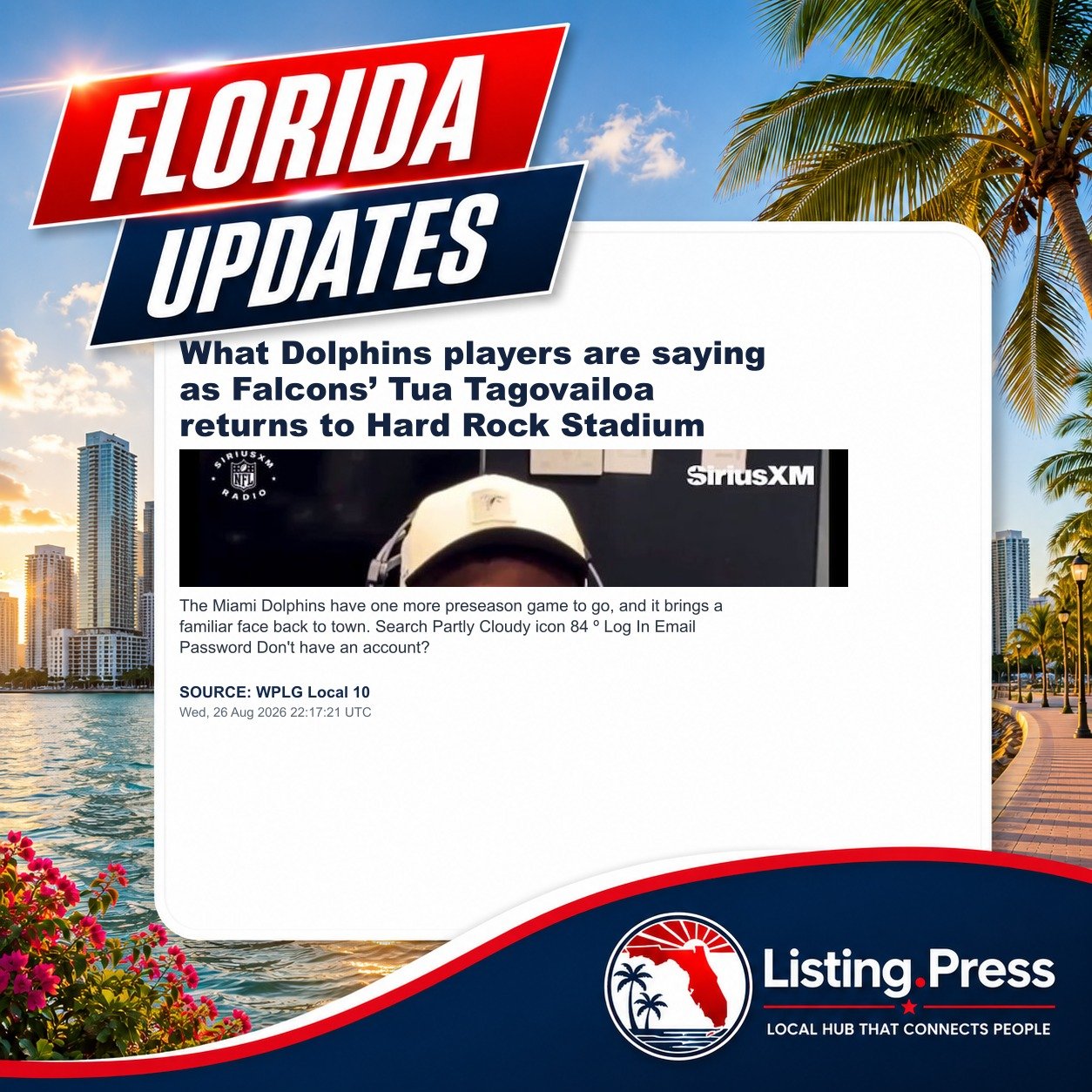 What Dolphins players are saying as Falcons’ Tua Tagovailoa returns to Hard Rock Stadium