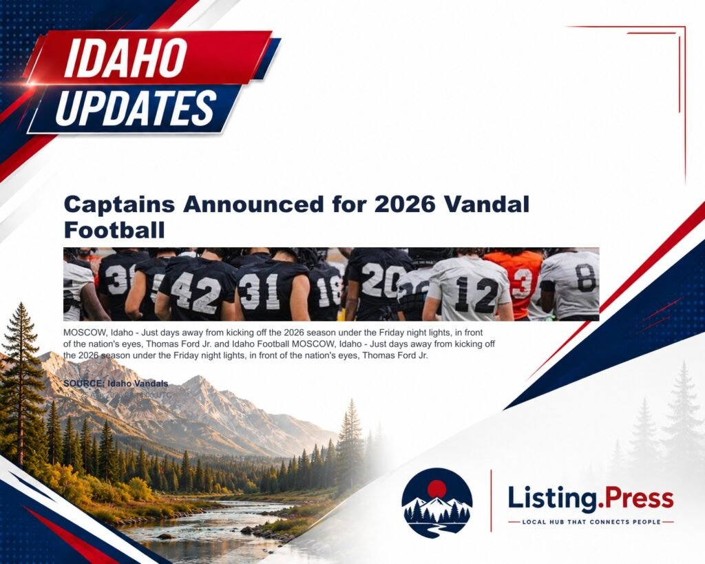 Captains Announced for 2026 Vandal Football