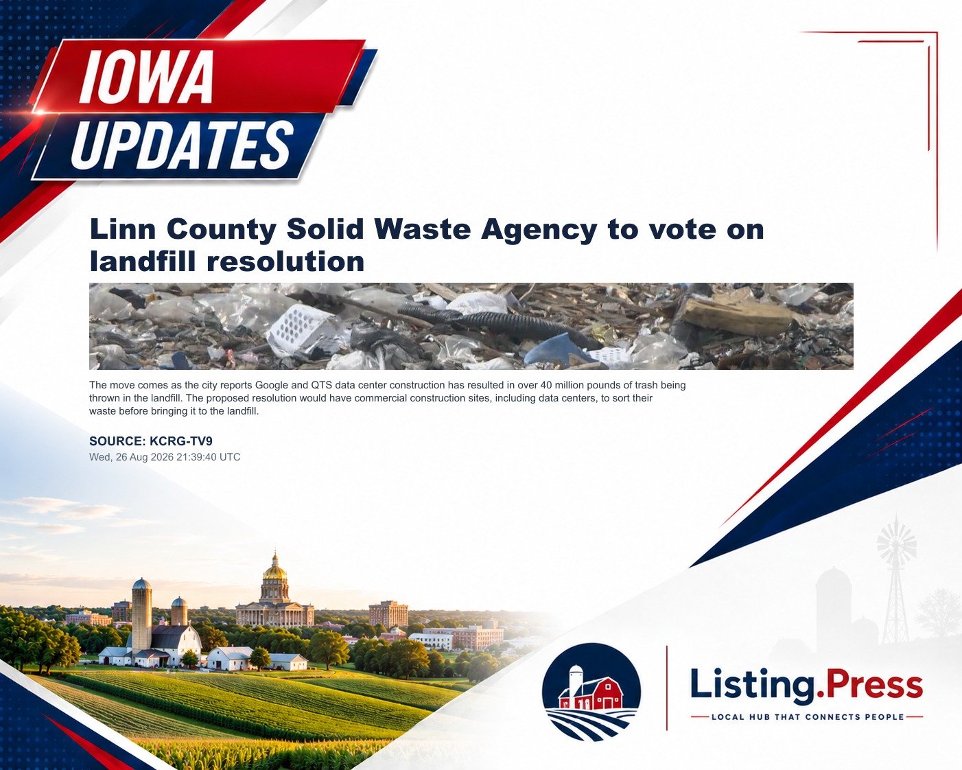 Linn County Solid Waste Agency to vote on landfill resolution