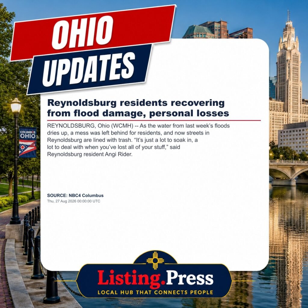 Reynoldsburg residents recovering from flood damage, personal losses