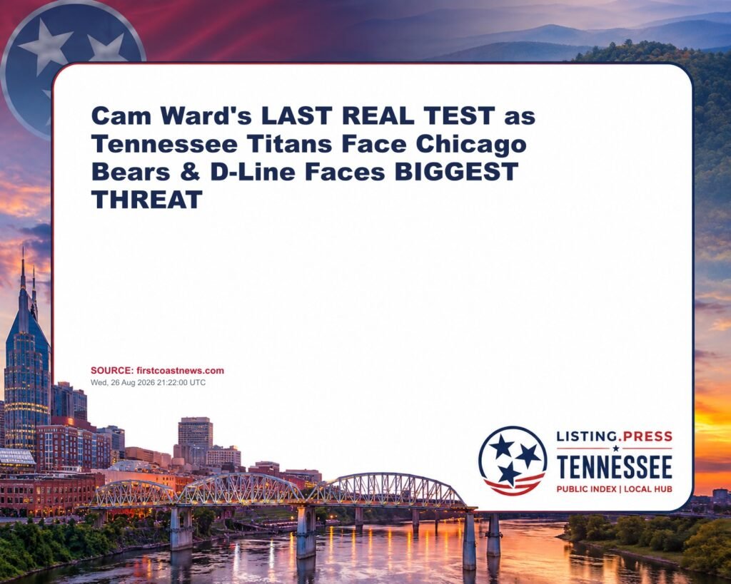 Cam Ward’s LAST REAL TEST as Tennessee Titans Face Chicago Bears & D-Line Faces BIGGEST THREAT