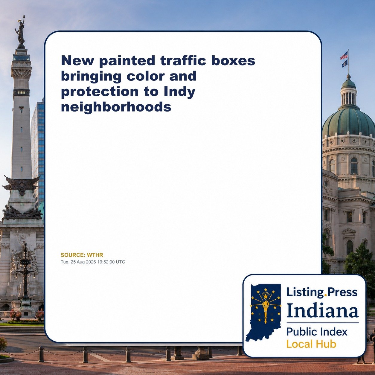 New painted traffic boxes bringing color and protection to Indy neighborhoods